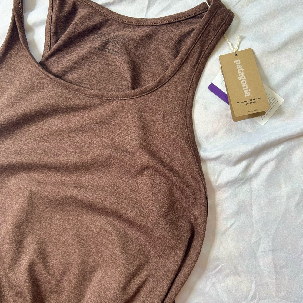 Patagonia Seabrook Jumpsuit, small, never worn, tags intact, chocolate brown